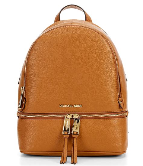 michael kors rrhea backpack leather|michael kors rhea large backpack.